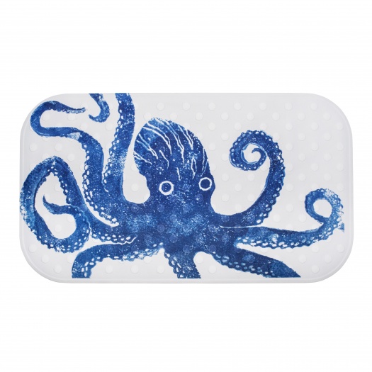 Creatures In Bathmat Octopus Blue