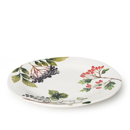 Irregular Round Platter Mixed Berries