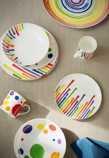 Pure Prue Dinner Plate Inky Drips