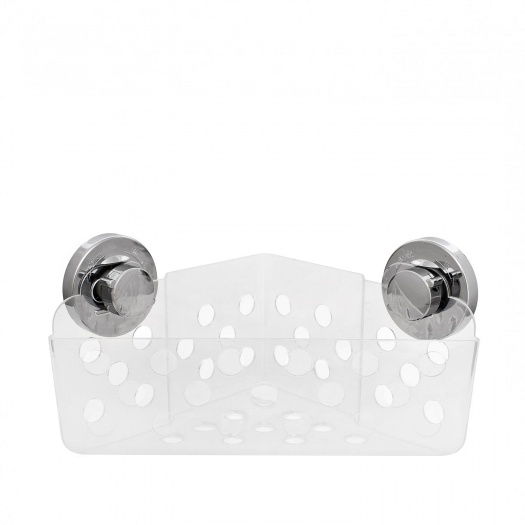 Lock 'n' Roll Plastic Corner Basket Clear
