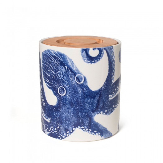 Bread Bin Octopus Blue