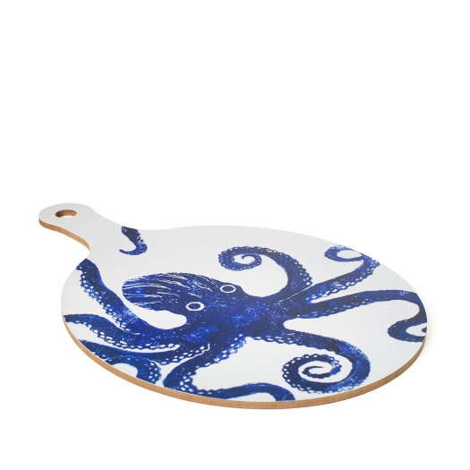 Chopping Board Octopus Blue