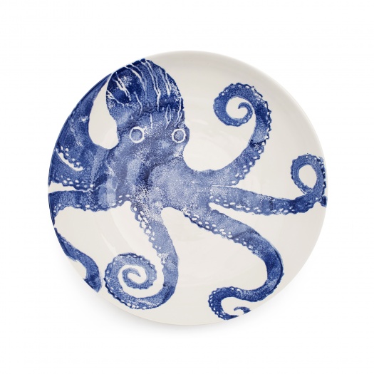 Octopus Large Serving Dish | Blue