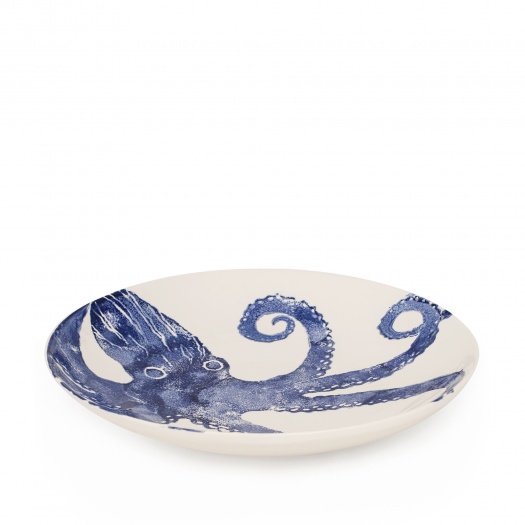 Octopus Large Serving Dish | Blue