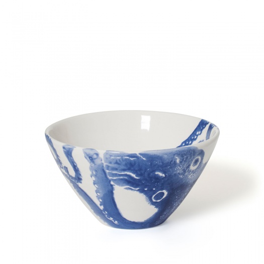 Blue Octopus Soup Bowl