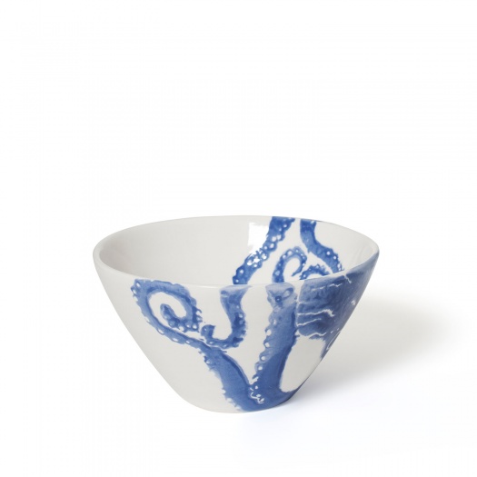 Blue Octopus Soup Bowl