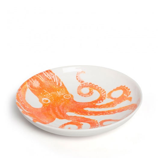 Octopus Supper Bowl Orange