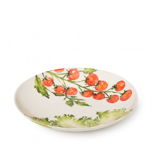 Serving Dish Large Vine Tomatoes/Lettuce