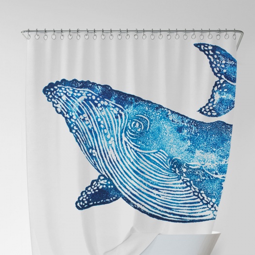 Creatures Whale Shower Curtain