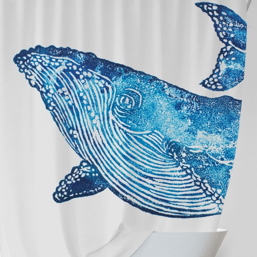 Creatures Whale Shower Curtain