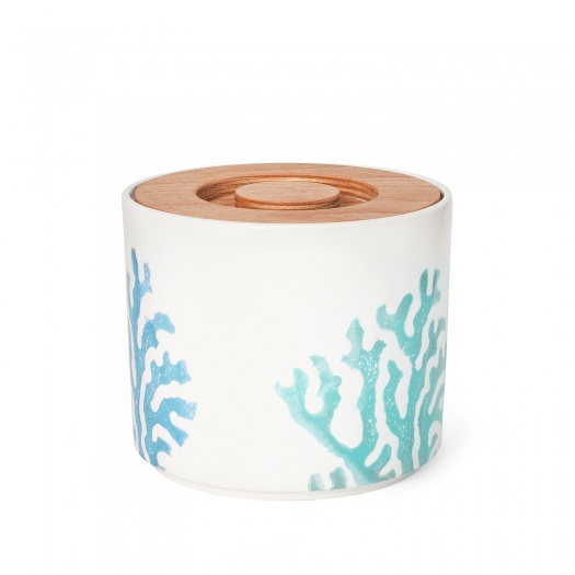 Storage Jar Coral Blue/Green