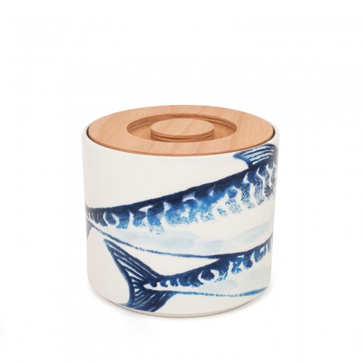 Storage Jar Mackerel