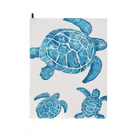 Tea Towel Whale / Turtle Set/2