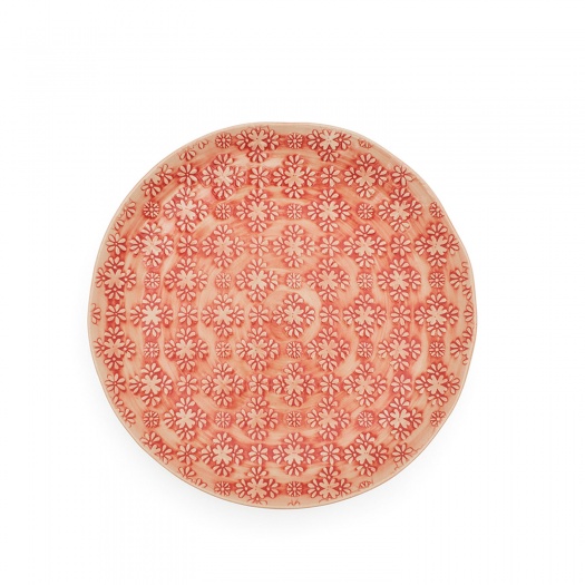 Side Plate Red Mosaic
