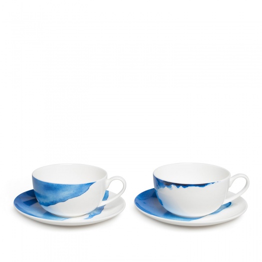 Rick Stein Coves of Cornwall Cappuccino Cup & Saucer Set/2