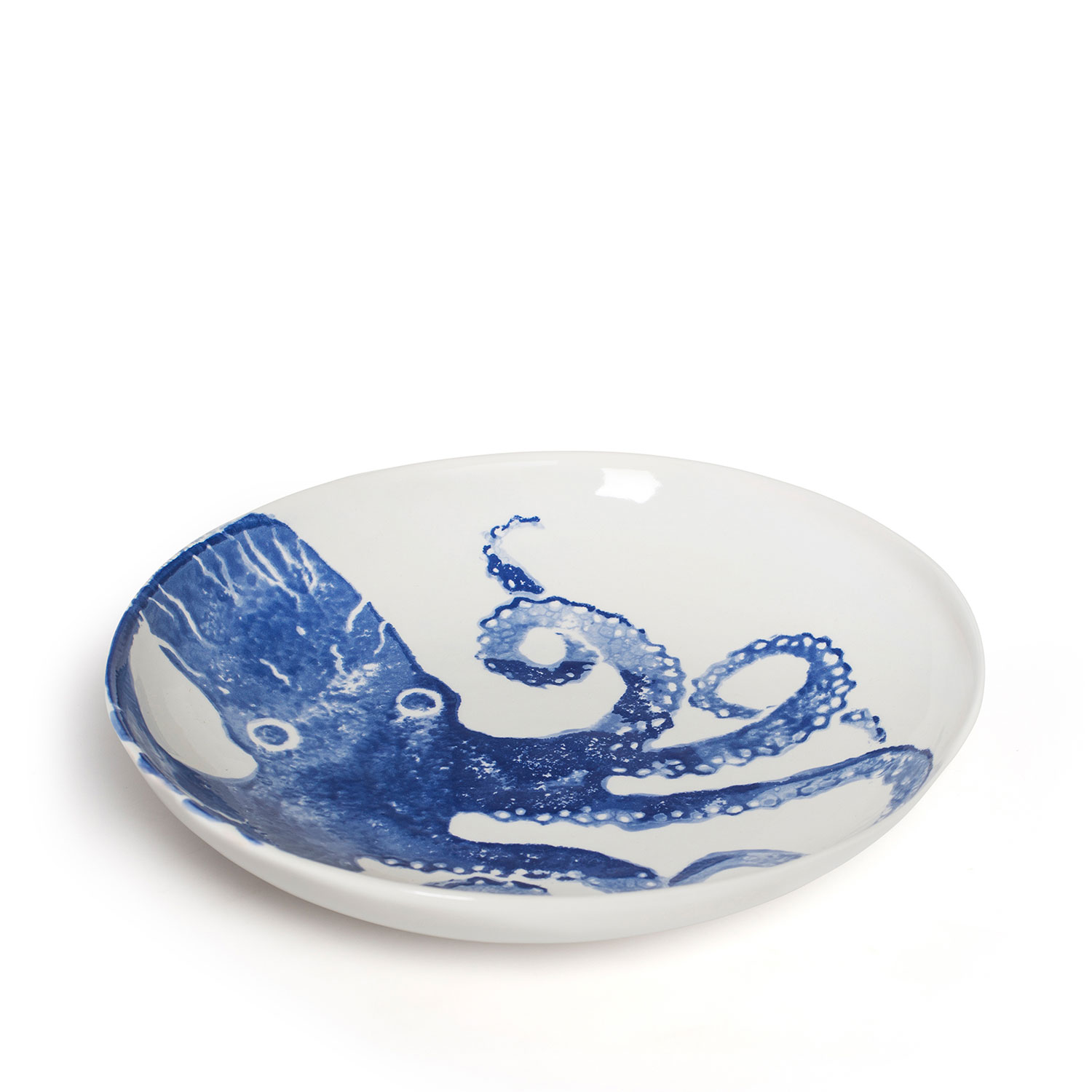 Octopus Supper Bowl Blue