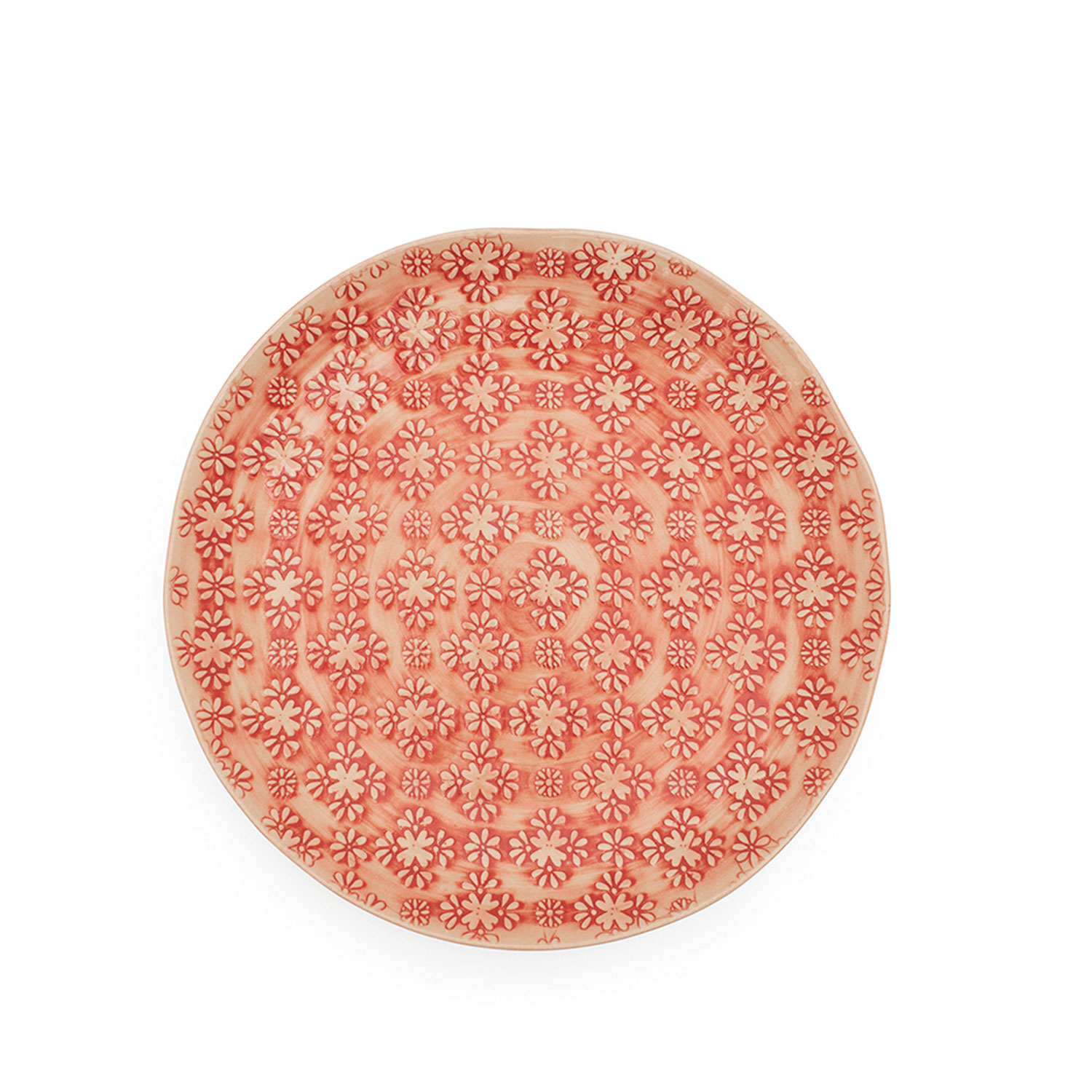 Side Plate Red Mosaic