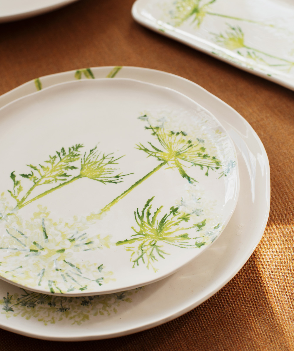 Cow Parsley Tableware Soft Focus